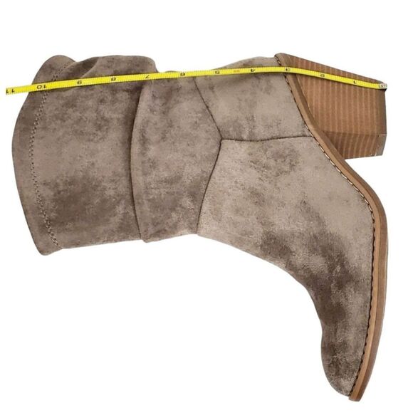 Eurosoft soft Teren slouchy boots pietra gray block heel zip up suede Size 11M - Picture 7 of 10